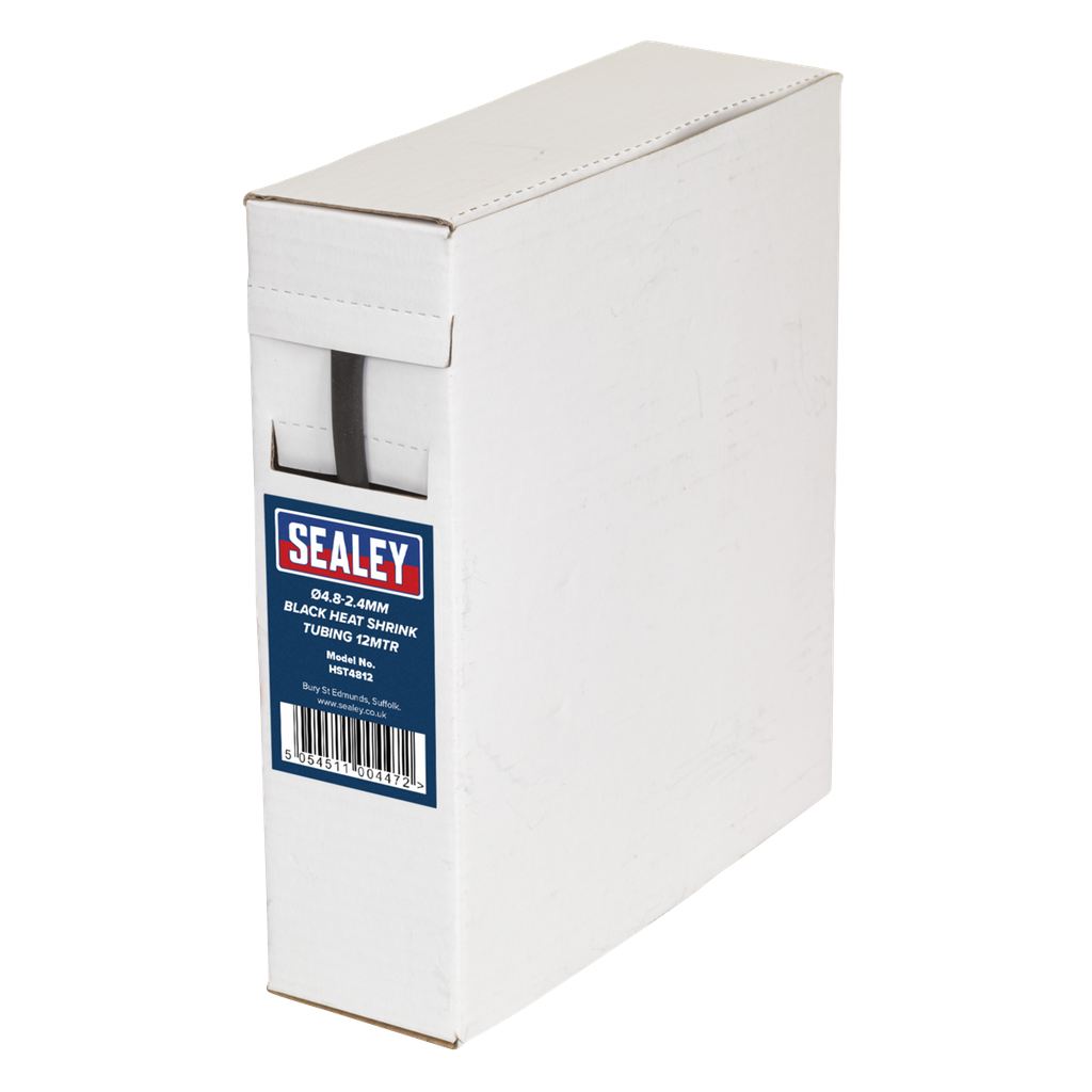 Heat Shrink Tubing 4.8-2.4mm 12m - Black