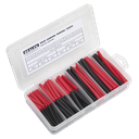 Sealey Heat Shrink Tubing Assortment 50 & 100mm 180pc - Black & 