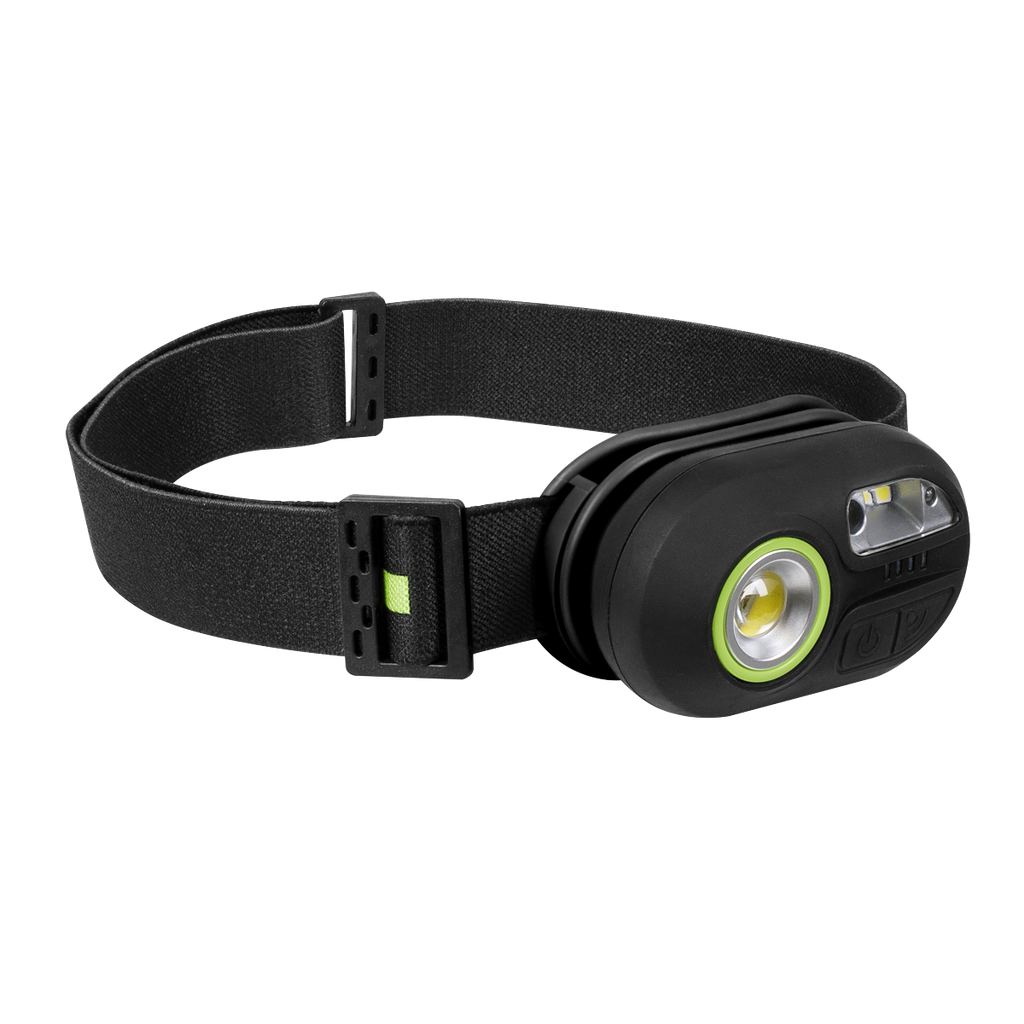 Rechargeable Headlight with Auto-Sensor 3W COB & 1W SMD LED