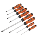 Sealey Premier Screwdriver Set 8pc - Hi-Vis Orange