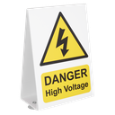High Voltage Vehicle Warning Sign
