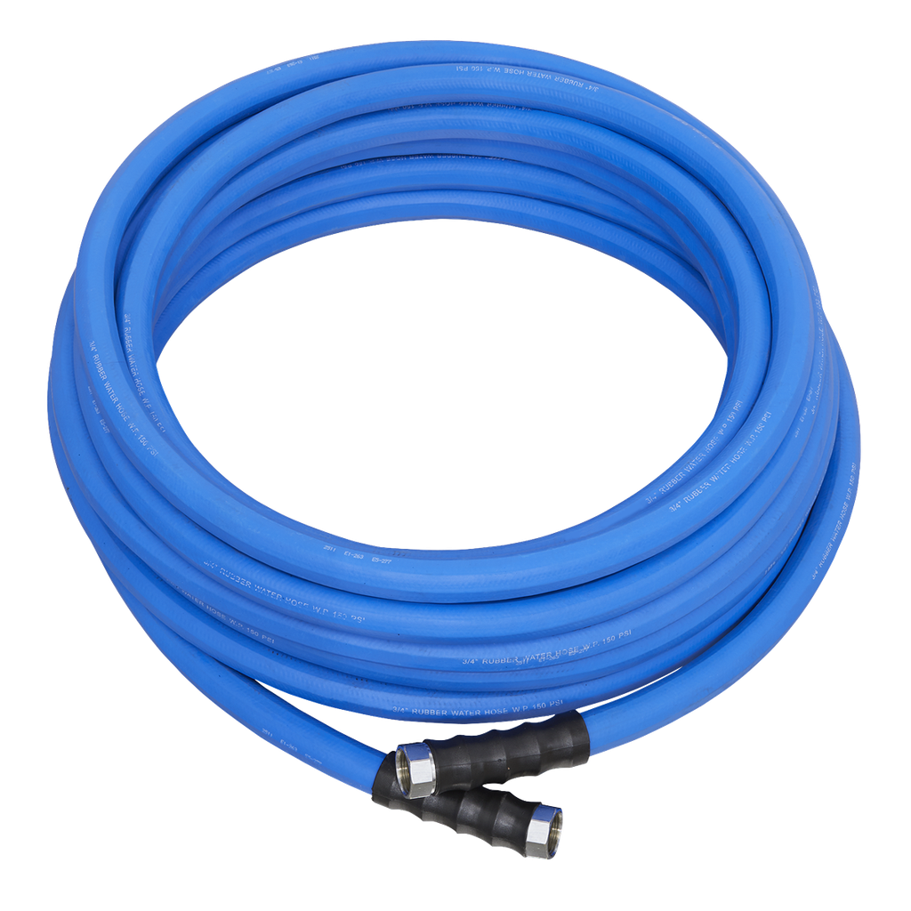 Sealey Hot & Cold Rubber Water Hose Ø19mm 5m Heavy-Duty