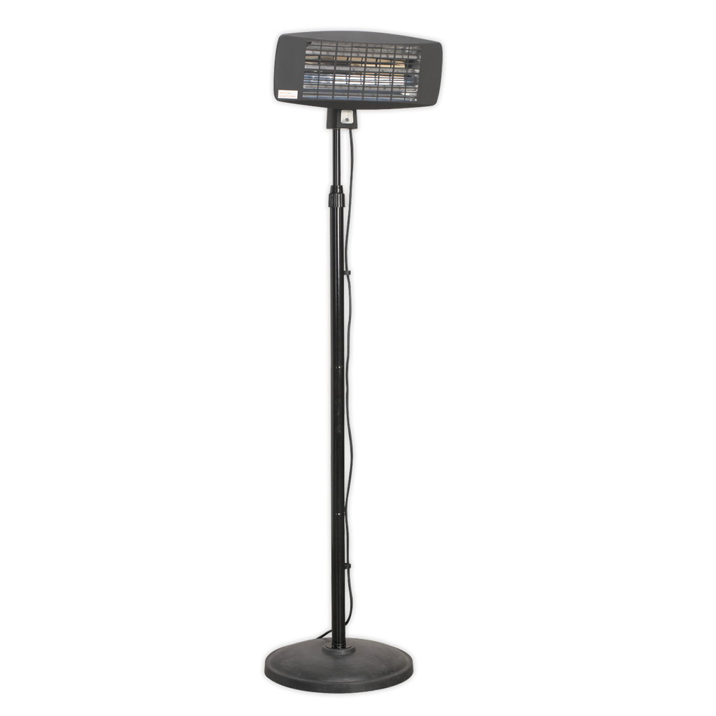 Infrared Quartz Patio Heater with Telescopic Floor Stand 2000W/230V