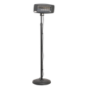 Infrared Quartz Patio Heater with Telescopic Floor Stand 2000W/230V