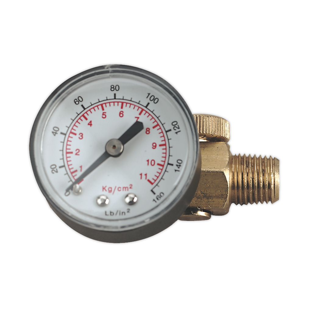 Sealey On-Gun Pressure Regulator/Gauge