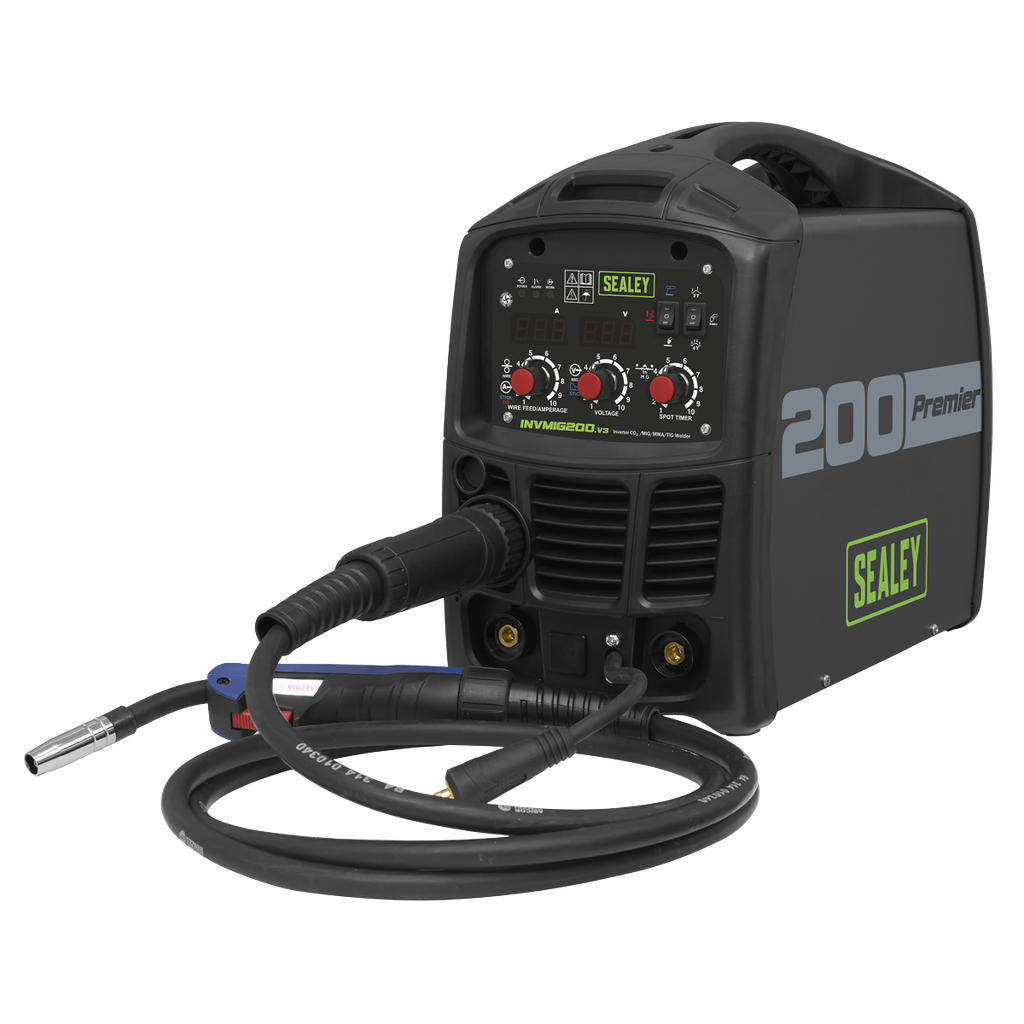 Sealey Premier MIG, TIG & MMA Inverter Welder 200A