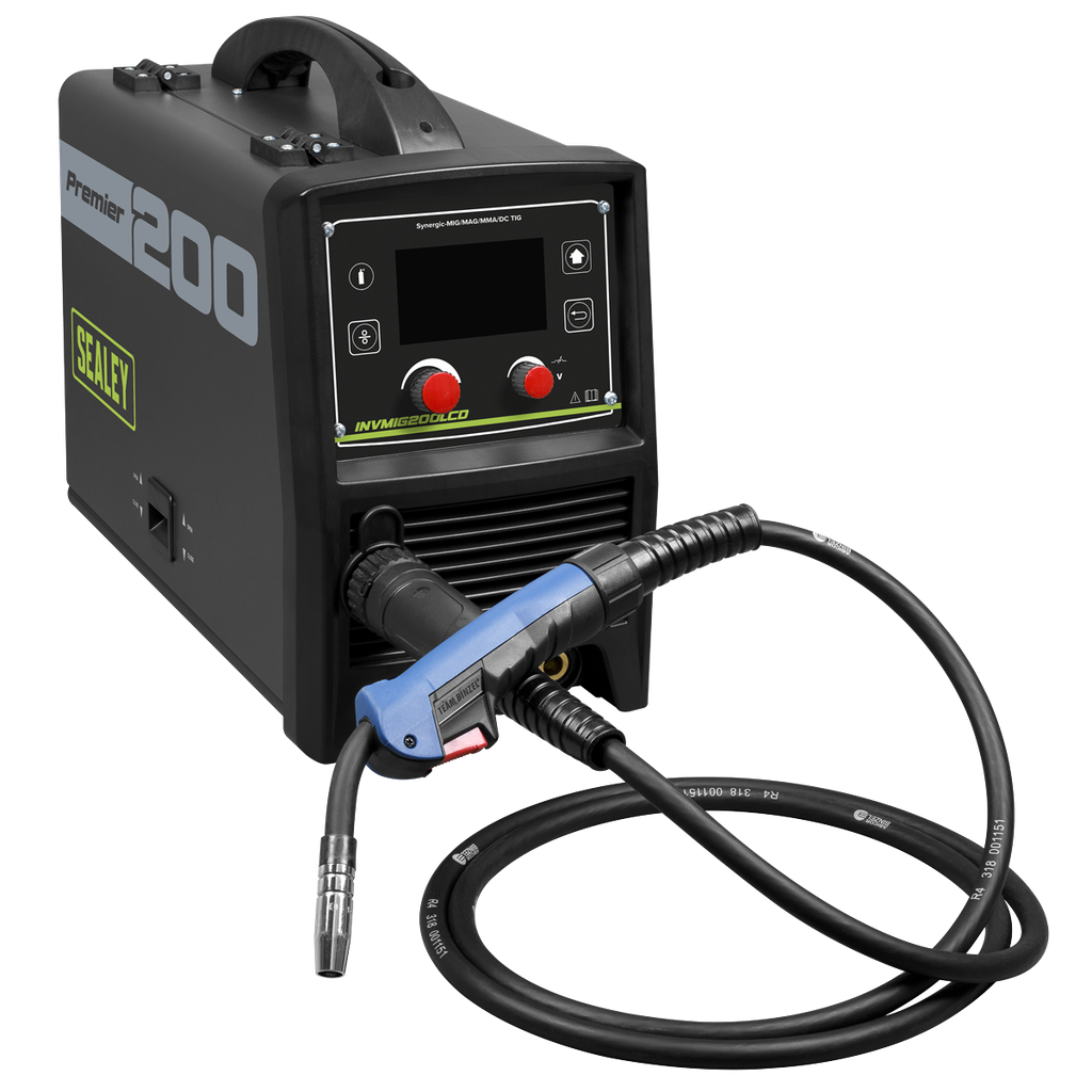 Sealey Premier MIG, TIG & MMA Inverter Welder with LCD Screen 200A