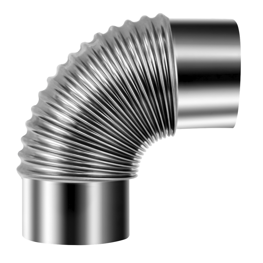 Sealey Stainless Steel Exhaust/Flue 90° Bend for IR13/IR16 100mm