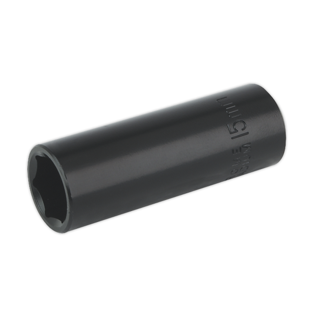 Sealey Premier Deep Impact Socket 3/8"Sq Drive 15mm