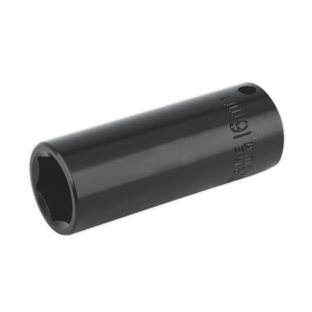 Sealey Premier Deep Impact Socket 3/8"Sq Drive 16mm