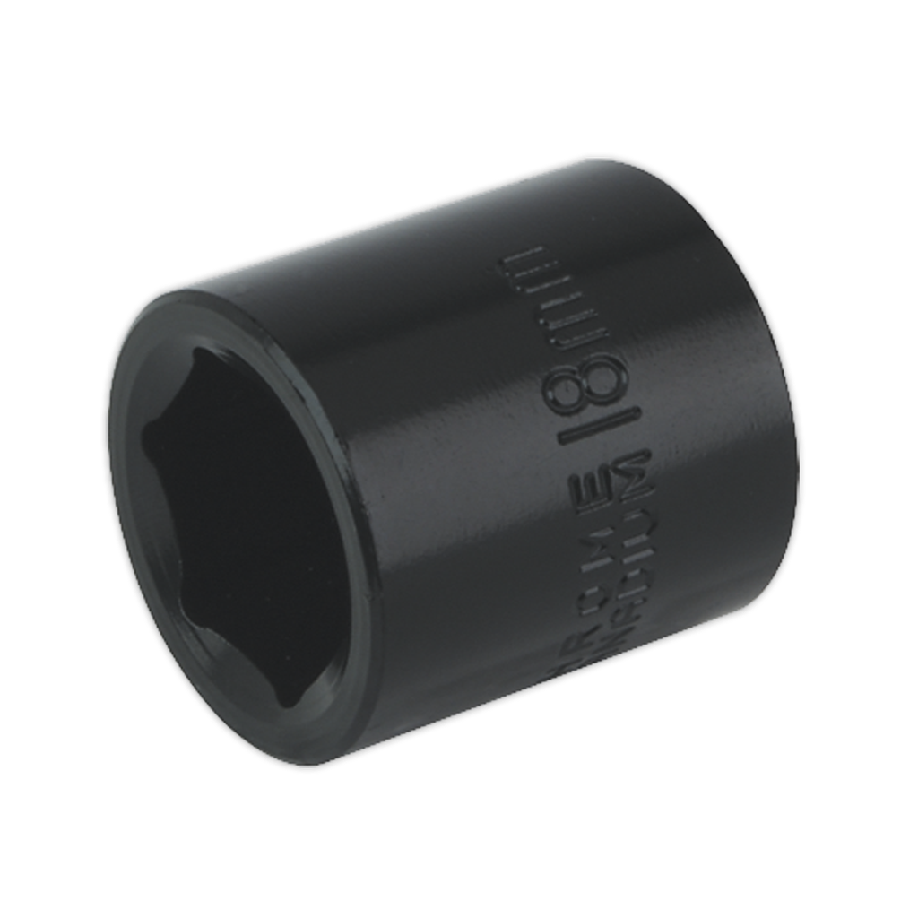 Sealey Premier Impact Socket 3/8"Sq Drive 18mm