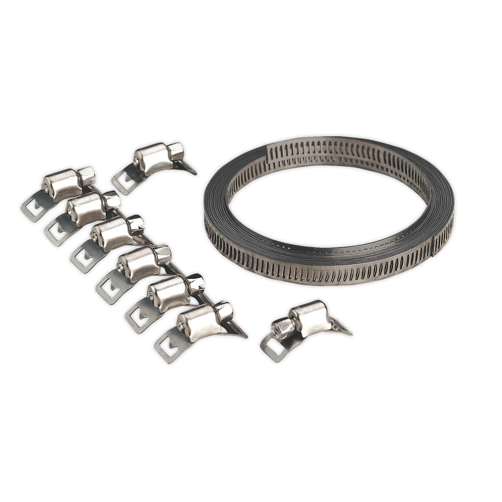 Sealey Self-Build Hose Clip Set 8mm Band Width