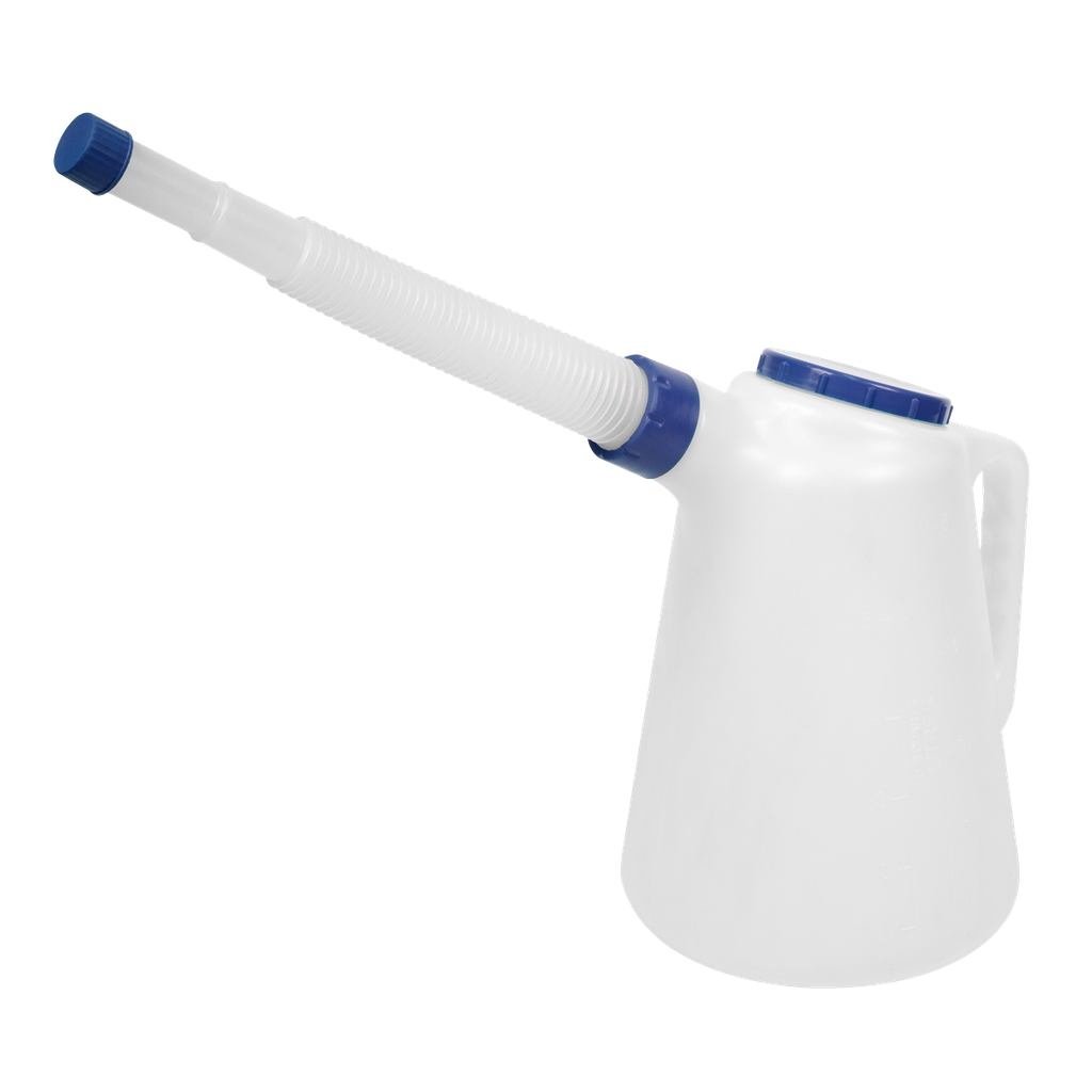 Sealey Oil Container with Flexible Spout 5L - Blue Lid