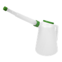 Oil Container with Flexible Spout 5L - Green Lid