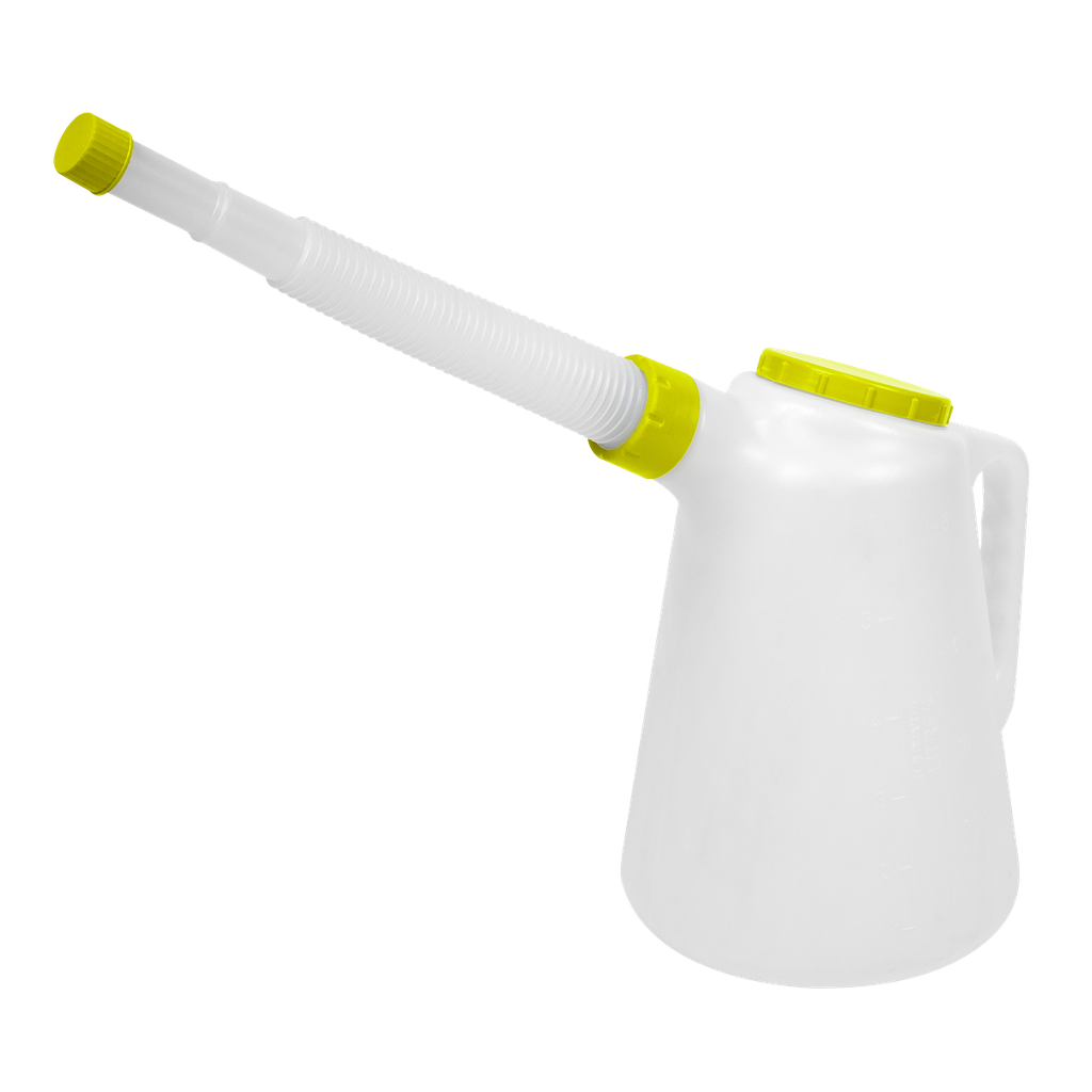 Sealey Oil Container with Flexible Spout 5L - Lime Lid