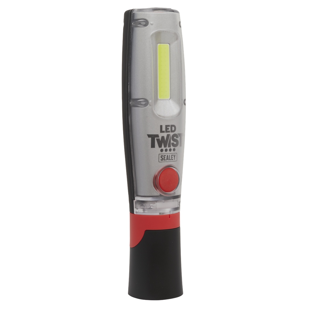 Sealey LED Twist Rechargeable Inspection Light 8W COB & 1W SMD
