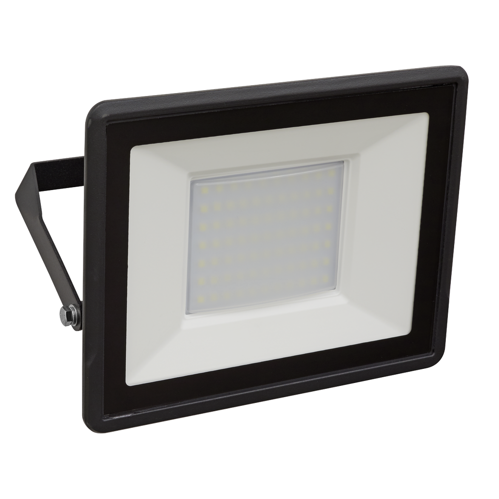 Sealey Extra-Slim Floodlight with Wall Bracket 50W SMD LED 230V