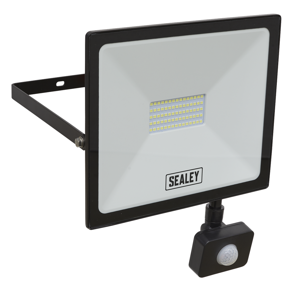 Sealey Extra-Slim Floodlight with PIR Sensor 50W SMD LED