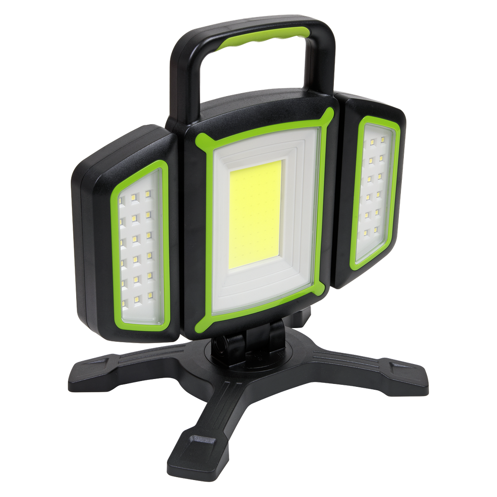 Sealey Rechargeable Flexible Floodlight 18W COB & 9W SMD LED