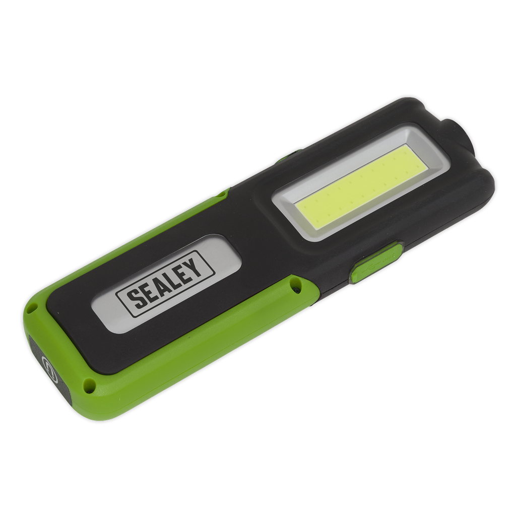 Sealey Rechargeable Inspection Light with Power Bank 5W COB & 3W SMD LED - Green