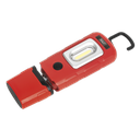 Rechargeable 360° Inspection Light 3W COB & 1W SMD LED - Red