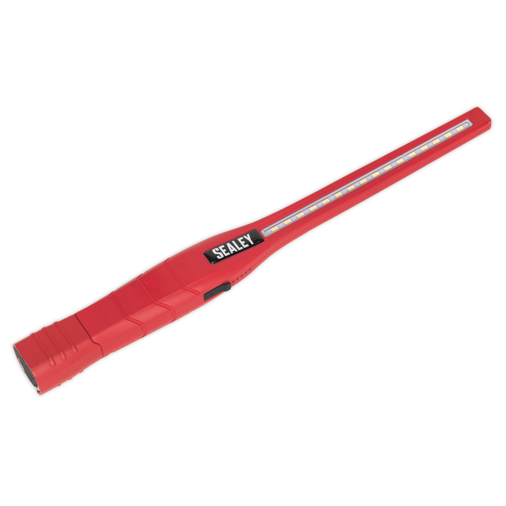 Sealey Rechargeable 360° Slim Inspection Light 8W & 1W SMD LED - Red
