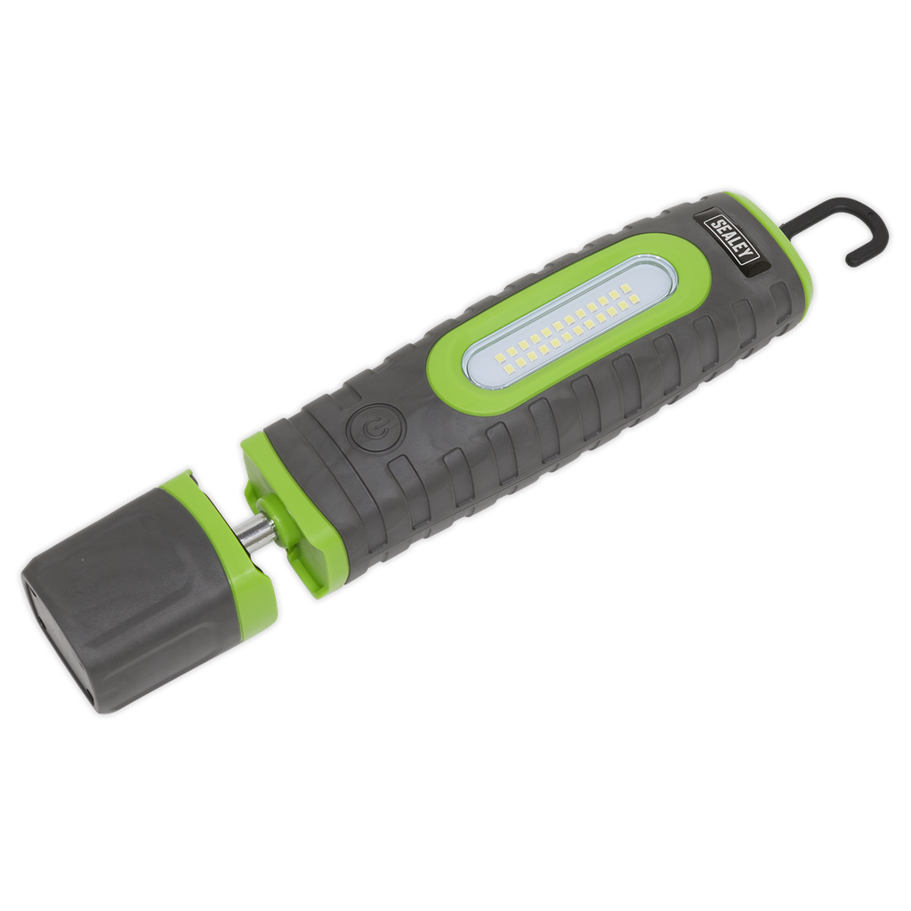 Sealey Rechargeable 360° Inspection Lamp 15W & 3W SMD LED - Green