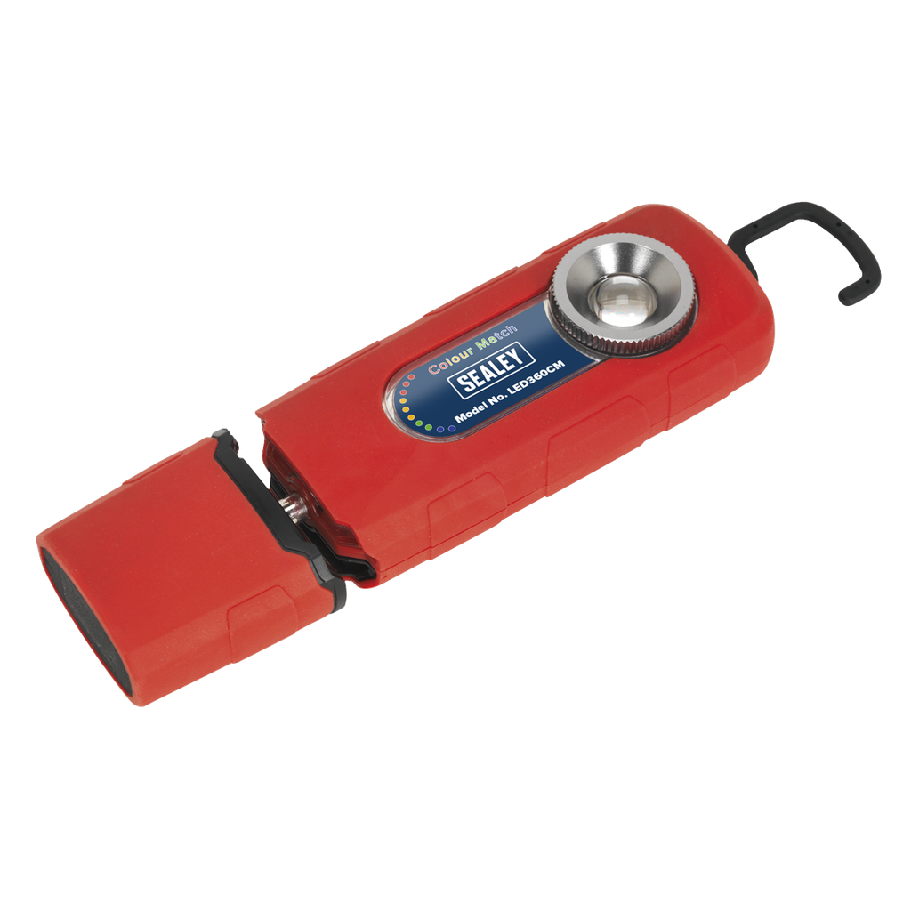 360° Rechargeable Inspection Light 5W COB LED Colour Match CRI 96 - 3-Colour