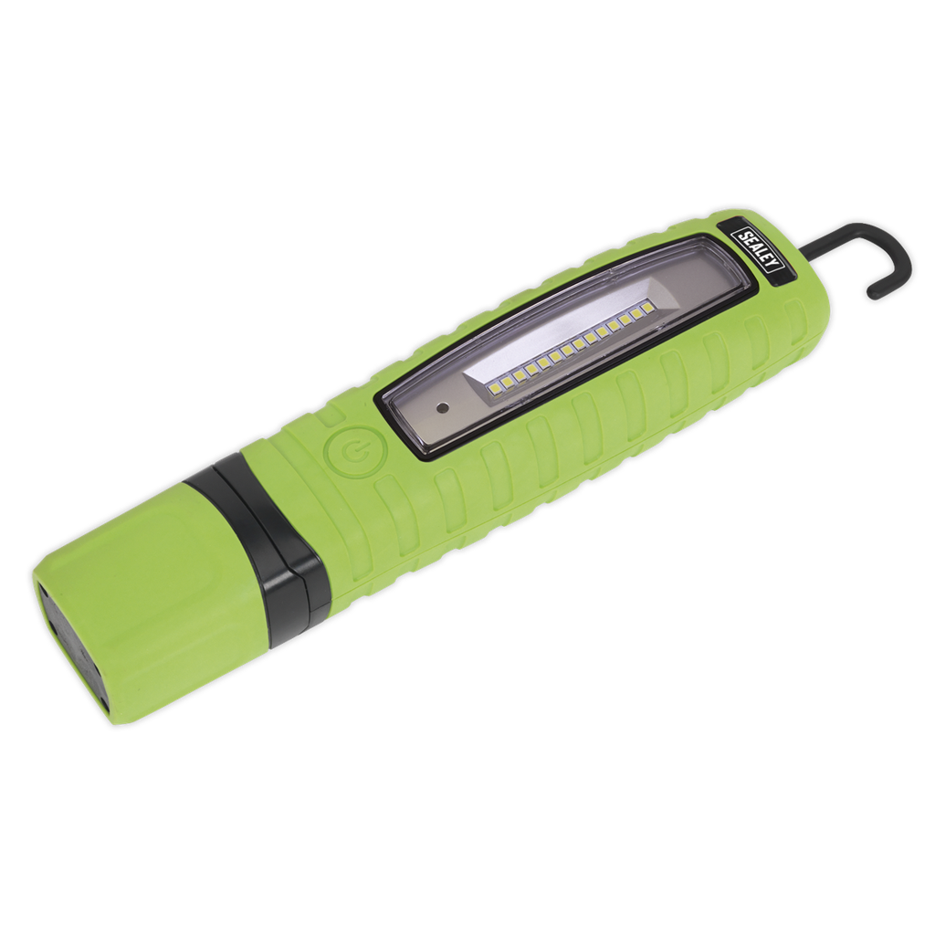 Sealey Rechargeable 360° Inspection Light 8W & 3W SMD LED - Green