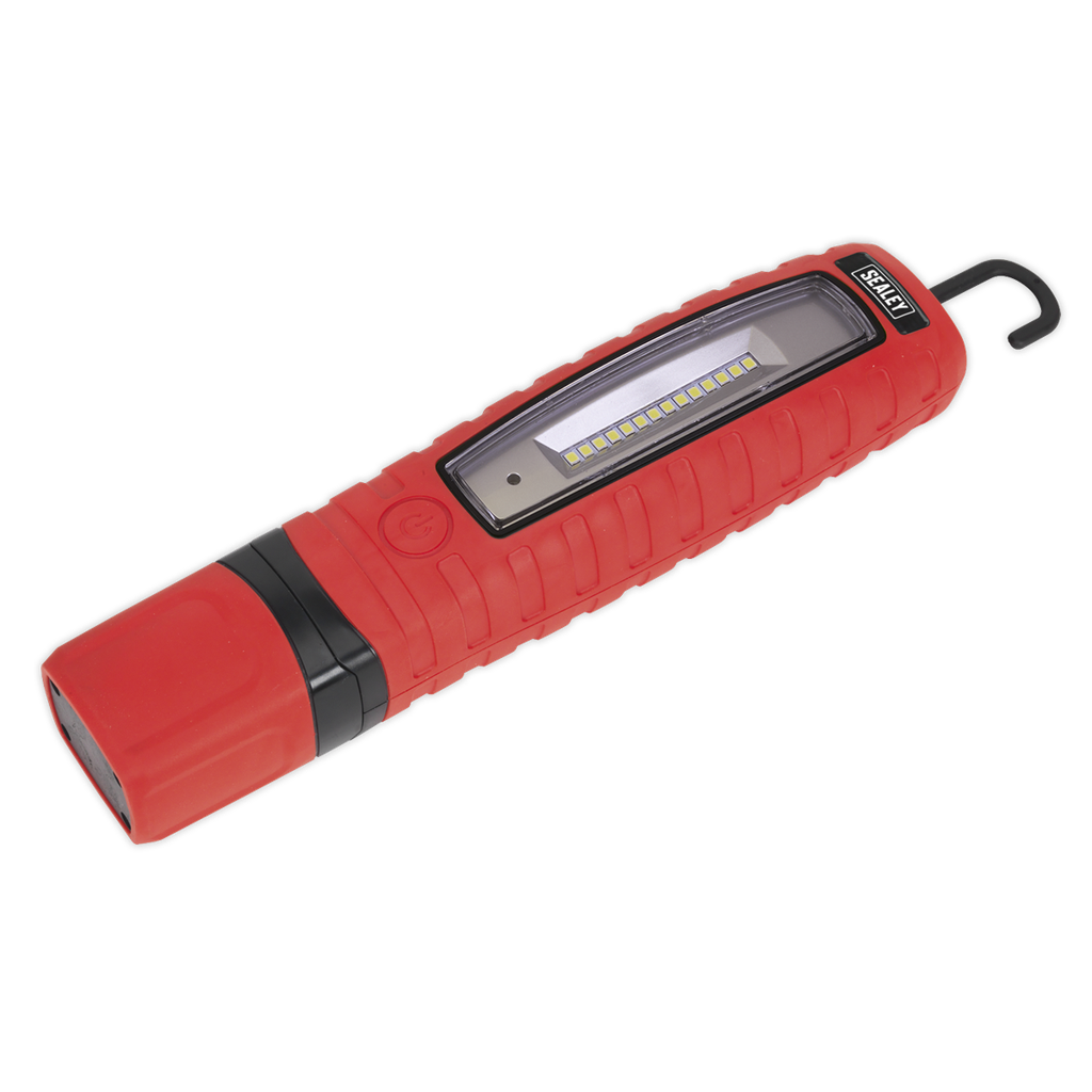 Sealey Rechargeable 360° Inspection Light 8W & 3W SMD LED - Red