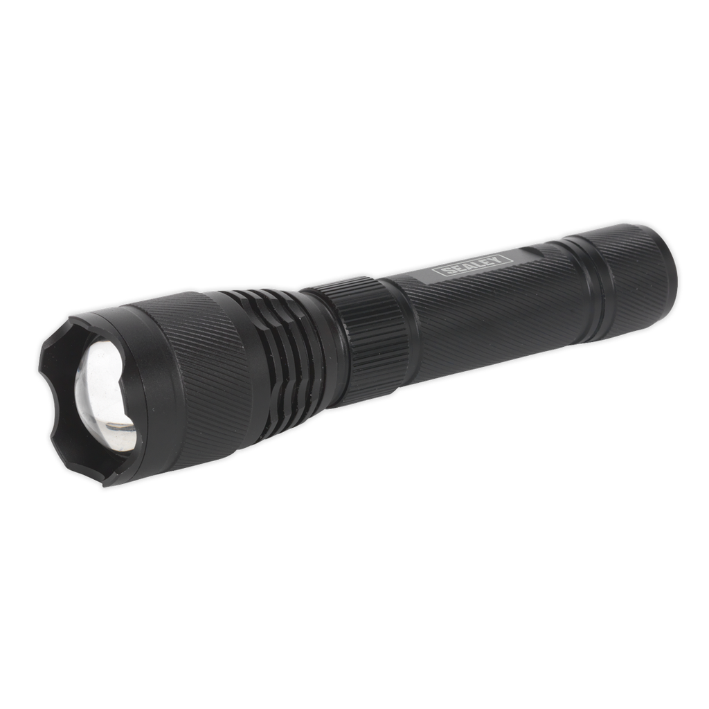 Rechargeable Aluminium Torch with Adjustable Focus 10W SMD LED