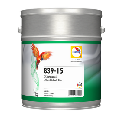 7kg Glasurit 839-15 Grey-Beige Flexible Body Filler (Each)