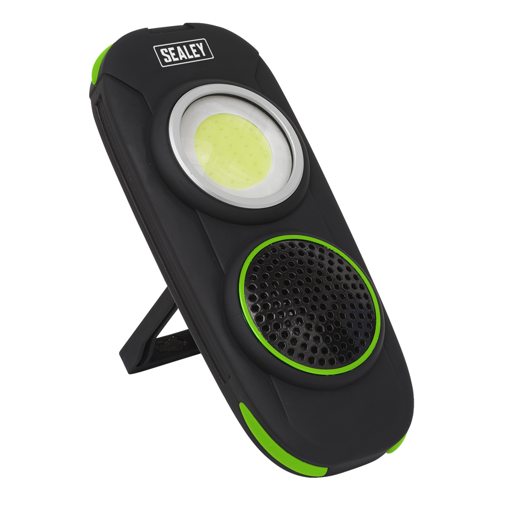 Sealey Rechargeable Torch with Wireless Speaker 10W COB LED