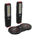 Inspection Light (x2) with Double Wireless Charging Base 5W COB & 1W SMD LED