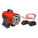 Space Warmer® Propane Heater 30,000-68,000Btu/hr (9-20kW) 230V with 20V 4Ah Kit