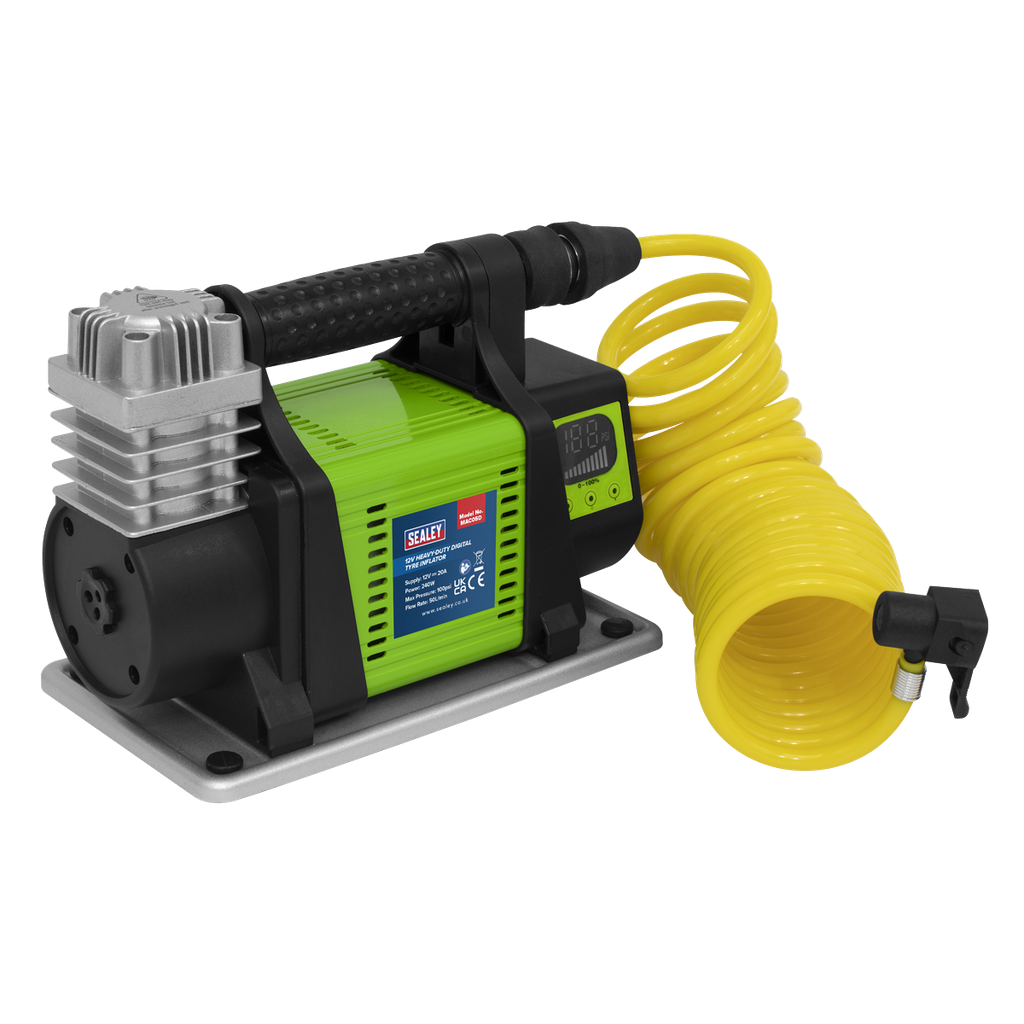 Sealey Heavy-Duty Digital Tyre Inflator 12V