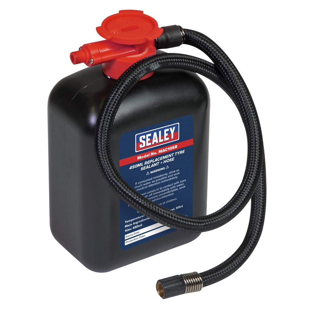 Sealey Replacement Tyre Sealant & Hose 450ml