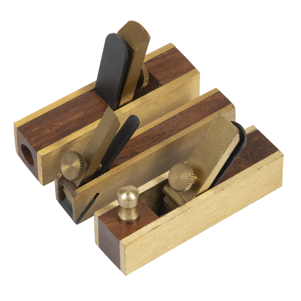 Sealey Mini Brass Plane Set 3pc