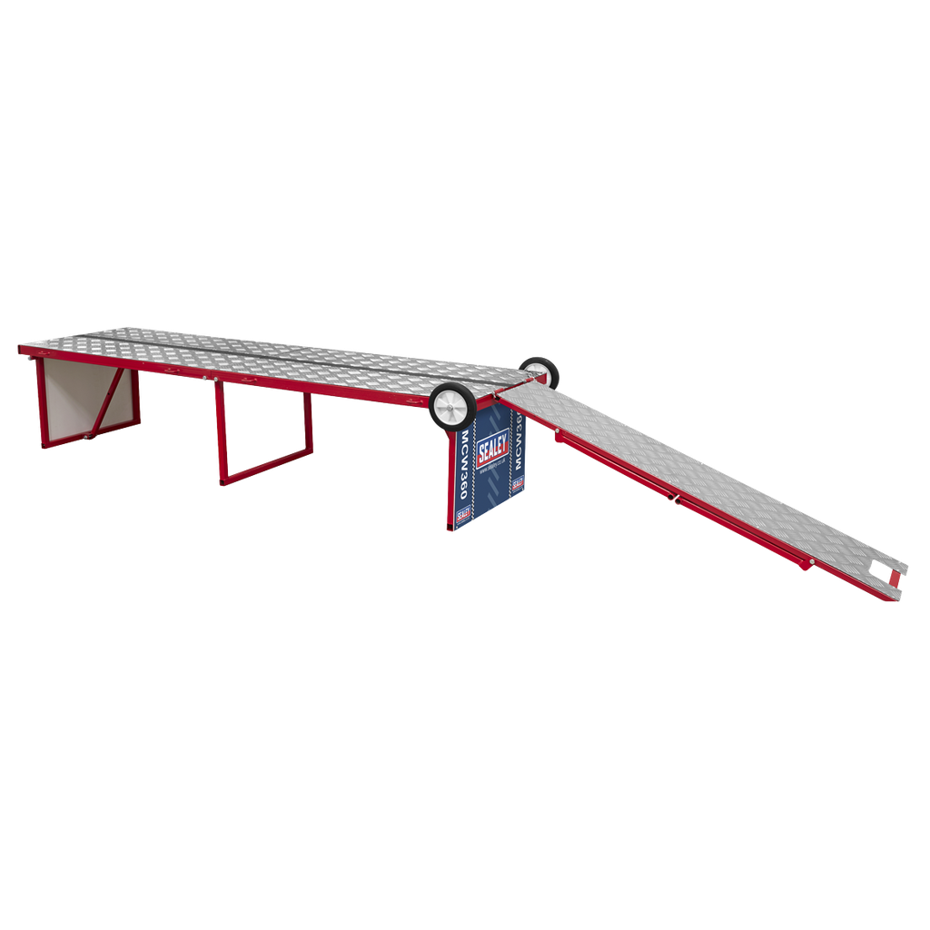 Sealey Folding Motorcycle Workbench with Ramp 360kg Capacity