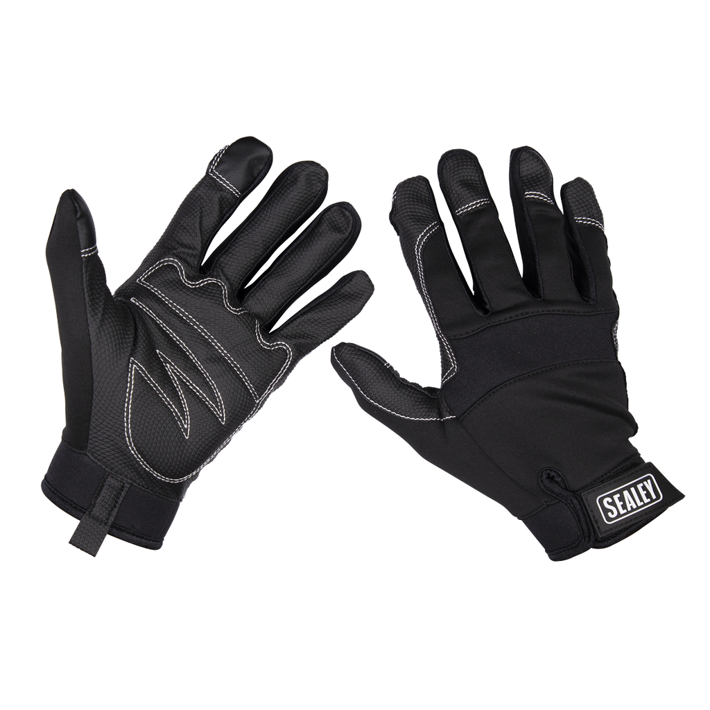 Sealey Premier Light Palm Tactouch Mechanic's Gloves - X-Large