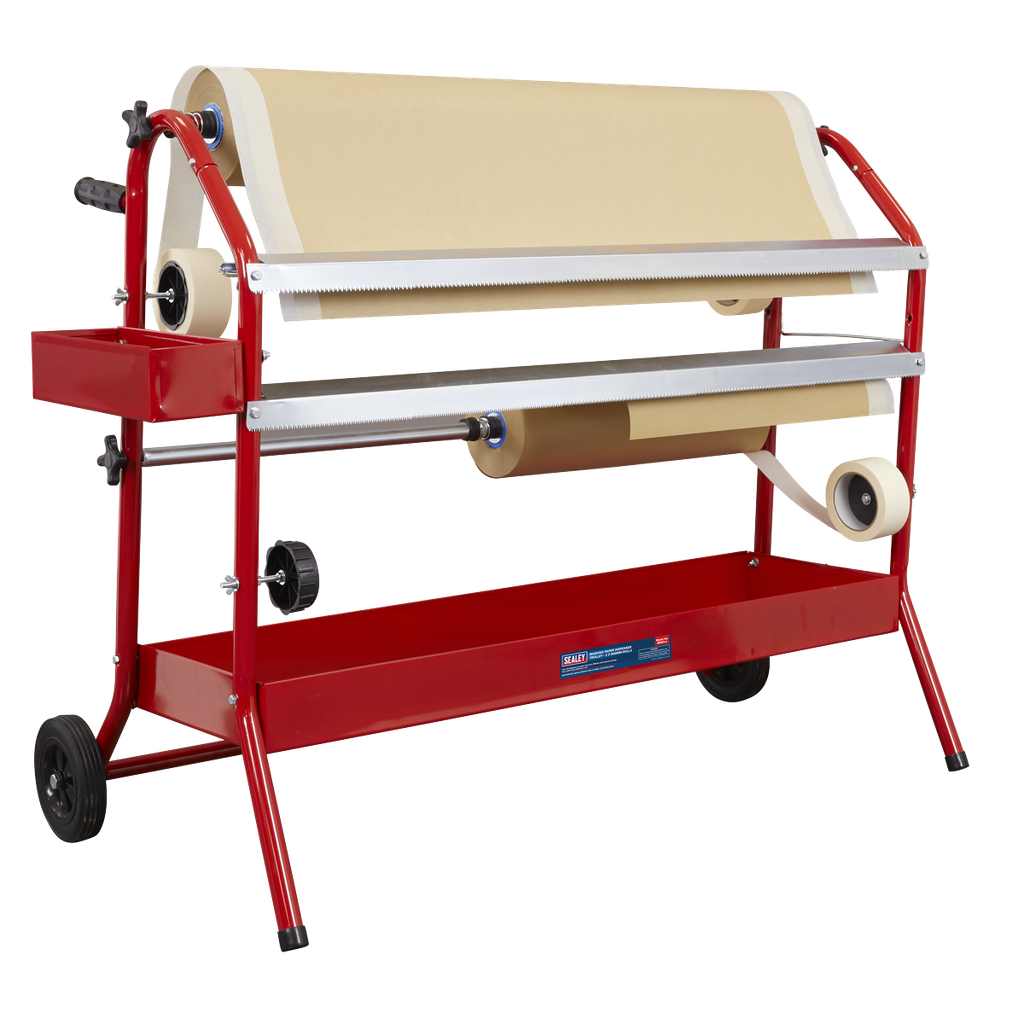 Sealey Masking Paper Dispenser Trolley 2 x 900mm Rolls