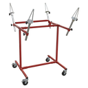Heavy-Duty Alloy Wheel Painting/Repair Stand 4 Wheel Capacity