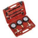 Sealey Motorcycle Compression & Fuel Pressure Gauge Set 3pc