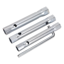 Long Reach Double End Spark Plug Box Spanner Set 3pc