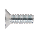Sealey Zinc Plated Countersunk Pozi Machine Screw M8 x 20mm - Pack of 50