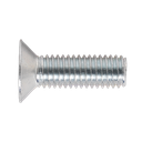 Sealey Zinc Plated Countersunk Pozi Machine Screw M8 x 25mm - Pack of 50