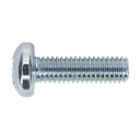 Sealey Zinc Plated Pan Head Pozi Machine Screw M6 x 20mm, DIN 7985Z - Pack of 50