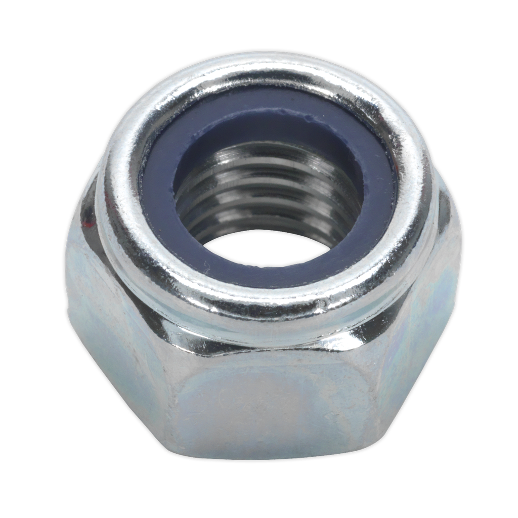 Sealey Zinc Plated Nylon Locknut M12, DIN 982 - Pack of 25