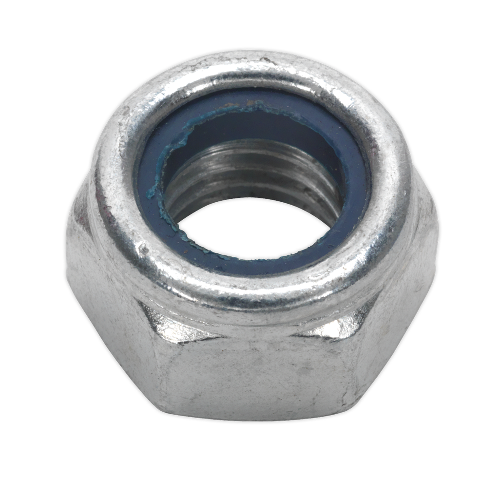 Sealey Zinc Plated Nylon Locknut M14, DIN 982 - Pack of 25