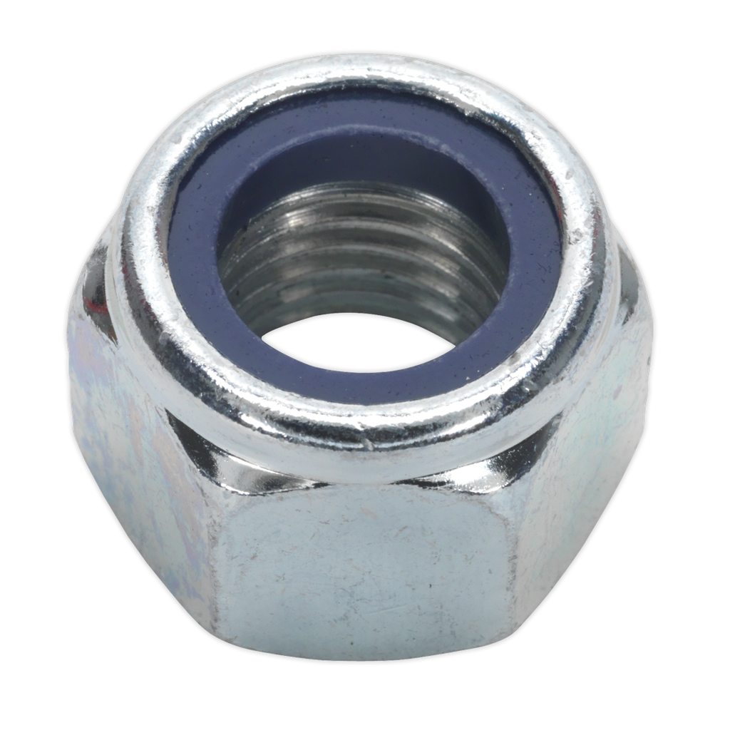 Sealey Zinc Plated Nylon Locknut M16, DIN 982 - Pack of 25